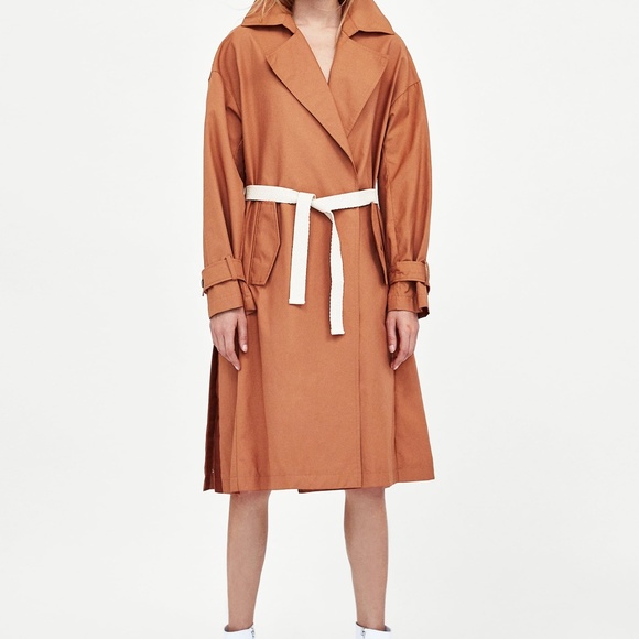 zara trench coat with belt